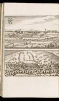 An illustration from Topographia Hassiæ et regionum vicinarum : das ist, Beschreibung der vornẽbsten Stätte vnd Plätze in Hessen vnd den benachbahrten Landtschaften als Buchen, Nassau, Betteraw, Westerwaldt, Wittgenstein, Lohngaw, vnd andern (1646)