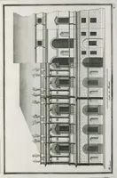 Picture 8 of 10 from Architecturæ ordines : gradatim dispositi in orthografhiis ædium cum opere rustico attico, et symmetriis coronidum in frontibus non ornatis ; X tabulis æneis nunc primum in lucem editi (1700), leaf 18