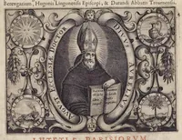 An illustration from Beati Lanfranci Cantuariensis Archiepiscopi, et Angliae Primatis, Ordinis S. Benedicti, Opera omnia quae reperiri potuerunt (1648)