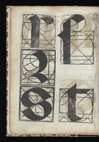 Picture 23 of 45 from Lo presente libro insegna la vera arte delo excelle[n]te scriuere de diuerse varie sorti de litere : le quali se fano p[e]r geometrica ragione & con la presente opera ognuno le potra imparare impochi giorni p[er] lo amaistramento, ragione, & essempli, come qui seguente vederai (1544), leaf 37