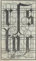 An illustration from Lo presente libro insegna la vera arte delo excelle[n]te scriuere de diuerse varie sorti de litere : le quali se fano p[e]r geometrica ragione & con la presente opera ognuno le potra imparare impochi giorni p[er] lo amaistramento, ragione, & essempli, come qui seguente vederai (1544)