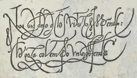 An illustration from Lo presente libro insegna la vera arte delo excelle[n]te scriuere de diuerse varie sorti de litere : le quali se fano p[e]r geometrica ragione & con la presente opera ognuno le potra imparare impochi giorni p[er] lo amaistramento, ragione, & essempli, come qui seguente vederai (1544)