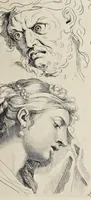 An illustration from Sentimens des plus habiles peintres sur la pratique de la peinture et sculpture : mis en tables de preceptes, avec plusieurs discours academiques, ou conferences tenuës en l'Académie royale desdits arts .. (1696)