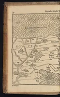 An illustration from Itinerarium Sacrae Scripturae, das ist, Ein Reisebuch uber die gantze heilige Schrifft in zwey Bücher getheilet : der erste Theil begreifft alle Reisen der lieben Patriarchen, Richter, Könige, Propheten, Fürsten, etc. nach deutschen Meilen ausgerechnet vnnd die Ländere Städte, Wasser, Berg vnd Thal, deren in heiliger Schrifft gedacht wird, nach aller Gelegenheit und Gestalt beschrieben ... der ander gehet auff das Newe Testament vnd zeiget an wie die Jungfraw Maria, Joseph, die Weisen aus Morgenland, der Herr Jesus Christus vnd die lieben Apostel gereiset haben ... : zuuor gemehret mit einem Büchlein De Monetis et Mensuris, darin alle Silbern vnd Goldmüntze, auch Korn vnd Weinmass, deren in heiliger Schrifft gedacht, nach Notturfft erkleret werden : jetzt aber auffs newe durch den Autoren selbst mit Fleiss vbersehen ... gemehret vnd gebessert, insonderheit aber mit einer feinen nützlichen Erklerung dess Buchs Josua (1597)