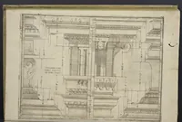 An illustration from L'architettura civile : preparata sú la geometria, e ridotta alle prospettive : considerazioni pratiche (1711)