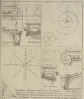 An illustration from L'architettura civile : preparata sú la geometria, e ridotta alle prospettive : considerazioni pratiche (1711)