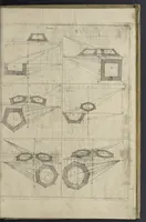 An illustration from L'architettura civile : preparata sú la geometria, e ridotta alle prospettive : considerazioni pratiche (1711)