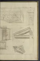 An illustration from L'architettura civile : preparata sú la geometria, e ridotta alle prospettive : considerazioni pratiche (1711)