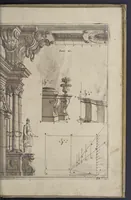 An illustration from L'architettura civile : preparata sú la geometria, e ridotta alle prospettive : considerazioni pratiche (1711)