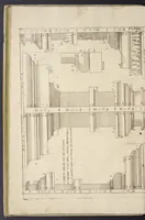 An illustration from L'architettura civile : preparata sú la geometria, e ridotta alle prospettive : considerazioni pratiche (1711)