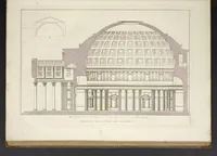 An illustration from L'architettura antica descritta e dimostrata coi monumenti ... : opera divisa in tre sezioni risguardanti la storia, la teorica, e le pratiche dell' architettura egiziana, greca e romana (1830)
