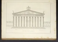 An illustration from L'architettura antica descritta e dimostrata coi monumenti ... : opera divisa in tre sezioni risguardanti la storia, la teorica, e le pratiche dell' architettura egiziana, greca e romana (1830)