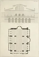 An illustration from L'architettura antica descritta e dimostrata coi monumenti ... : opera divisa in tre sezioni risguardanti la storia, la teorica, e le pratiche dell' architettura egiziana, greca e romana (1830)