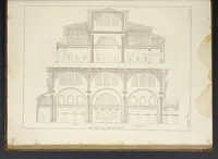 An illustration from L'architettura antica descritta e dimostrata coi monumenti ... : opera divisa in tre sezioni risguardanti la storia, la teorica, e le pratiche dell' architettura egiziana, greca e romana (1830)