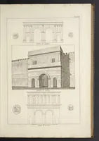 An illustration from L'architettura antica descritta e dimostrata coi monumenti ... : opera divisa in tre sezioni risguardanti la storia, la teorica, e le pratiche dell' architettura egiziana, greca e romana (1830)