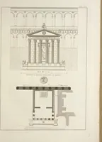 An illustration from L'architettura antica descritta e dimostrata coi monumenti ... : opera divisa in tre sezioni risguardanti la storia, la teorica, e le pratiche dell' architettura egiziana, greca e romana (1830)