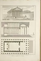 An illustration from L'architettura antica descritta e dimostrata coi monumenti ... : opera divisa in tre sezioni risguardanti la storia, la teorica, e le pratiche dell' architettura egiziana, greca e romana (1830)
