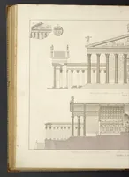An illustration from L'architettura antica descritta e dimostrata coi monumenti ... : opera divisa in tre sezioni risguardanti la storia, la teorica, e le pratiche dell' architettura egiziana, greca e romana (1830)