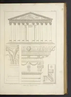 An illustration from L'architettura antica descritta e dimostrata coi monumenti ... : opera divisa in tre sezioni risguardanti la storia, la teorica, e le pratiche dell' architettura egiziana, greca e romana (1830)