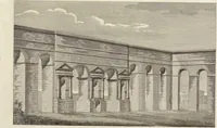 An illustration from L'architettura antica descritta e dimostrata coi monumenti ... : opera divisa in tre sezioni risguardanti la storia, la teorica, e le pratiche dell' architettura egiziana, greca e romana (1830)