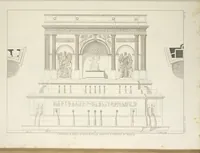 An illustration from L'architettura antica descritta e dimostrata coi monumenti ... : opera divisa in tre sezioni risguardanti la storia, la teorica, e le pratiche dell' architettura egiziana, greca e romana (1830)
