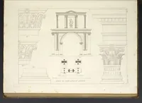 An illustration from L'architettura antica descritta e dimostrata coi monumenti ... : opera divisa in tre sezioni risguardanti la storia, la teorica, e le pratiche dell' architettura egiziana, greca e romana (1830)