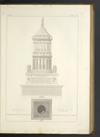 An illustration from L'architettura antica descritta e dimostrata coi monumenti ... : opera divisa in tre sezioni risguardanti la storia, la teorica, e le pratiche dell' architettura egiziana, greca e romana (1830)