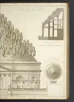 An illustration from L'architettura antica descritta e dimostrata coi monumenti ... : opera divisa in tre sezioni risguardanti la storia, la teorica, e le pratiche dell' architettura egiziana, greca e romana (1830)