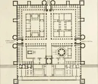 An illustration from L'architettura antica descritta e dimostrata coi monumenti ... : opera divisa in tre sezioni risguardanti la storia, la teorica, e le pratiche dell' architettura egiziana, greca e romana (1830)