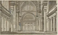 An illustration from L'architettura antica descritta e dimostrata coi monumenti ... : opera divisa in tre sezioni risguardanti la storia, la teorica, e le pratiche dell' architettura egiziana, greca e romana (1830)