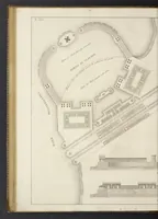 An illustration from L'architettura antica descritta e dimostrata coi monumenti ... : opera divisa in tre sezioni risguardanti la storia, la teorica, e le pratiche dell' architettura egiziana, greca e romana (1830)