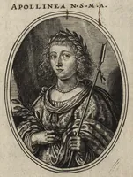 Picture 13 of 23 from Les vrais pourtraits de quelques unes des plus grandes dames de la chrestiente, desguisees en bergeres, I.[-IV.] partie = Ware afbeeldinghe van eenige der aldergrootste ende doorluchtigste vrouwen van heel christenrijck, vertoont in gedaente als herderinnen, I.[-IV.] deel (1640), leaf 58