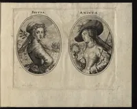 Picture 18 of 23 from Les vrais pourtraits de quelques unes des plus grandes dames de la chrestiente, desguisees en bergeres, I.[-IV.] partie = Ware afbeeldinghe van eenige der aldergrootste ende doorluchtigste vrouwen van heel christenrijck, vertoont in gedaente als herderinnen, I.[-IV.] deel (1640), leaf 74