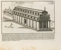 Picture 10 of 32 from Romanæ magnitvdinis monvmenta : qvæ vrbem illam orbis dominam velvt redivivam exhibent posteritati, vetervm recentiorvmqve qvotqvot hac de re scripservnt avthoritate probata, qvibvs svffragantvr nvmismata, et mvsea principvm præsertim fragmenta marmorea Farnesiana, qvæ vrbis antiqvæ ichnographiam continent (1699), leaf 128