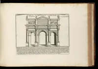 Picture 13 of 32 from Romanæ magnitvdinis monvmenta : qvæ vrbem illam orbis dominam velvt redivivam exhibent posteritati, vetervm recentiorvmqve qvotqvot hac de re scripservnt avthoritate probata, qvibvs svffragantvr nvmismata, et mvsea principvm præsertim fragmenta marmorea Farnesiana, qvæ vrbis antiqvæ ichnographiam continent (1699), leaf 150