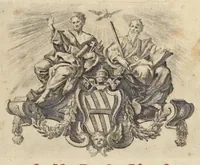 An illustration from Sculture e pitture sagre estratte dai cimiterj di Roma : pubblicate gia dagli autori della Roma sotterranea ed ora nuovamente date in luce colle spiegazioni per ordine di n. s. Clemente XII .. (1737)