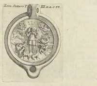 Picture 1 of 20 from Sculture e pitture sagre estratte dai cimiterj di Roma : pubblicate gia dagli autori della Roma sotterranea ed ora nuovamente date in luce colle spiegazioni per ordine di n. s. Clemente XII .. (1737), leaf 108