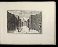 An illustration from Die Fürst-Bischofliche Olmucische Residentz-Stadt Cremsier : sambt denen nechst darbey neu-erhöbt, und von Grund zugericht und erbauten Lust- Blum- und Thier-Garten (1691)