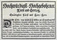 Picture 3 of 34 from Die Fürst-Bischofliche Olmucische Residentz-Stadt Cremsier : sambt denen nechst darbey neu-erhöbt, und von Grund zugericht und erbauten Lust- Blum- und Thier-Garten (1691), leaf 6