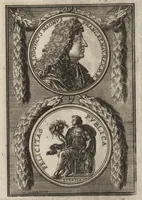 An illustration from Description de l'univers : contenant les differents systemes du monde, les cartes generales & particulieres de la geographie ancienne & moderne, les plans & les profils des principales villes & des autres lieux plus considerables de la Terre : avec les portraits des souverains qui y commandent, leurs blasons, titres & livrées : et les moeurs, religions, gouvernemens & divers habillemens de chaque nation (1685)