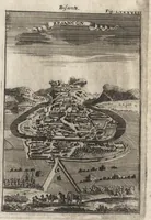 An illustration from Description de l'univers : contenant les differents systemes du monde, les cartes generales & particulieres de la geographie ancienne & moderne, les plans & les profils des principales villes & des autres lieux plus considerables de la Terre : avec les portraits des souverains qui y commandent, leurs blasons, titres & livrées : et les moeurs, religions, gouvernemens & divers habillemens de chaque nation (1685)