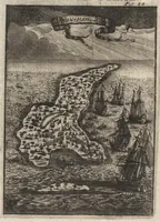 An illustration from Description de l'univers : contenant les differents systemes du monde, les cartes generales & particulieres de la geographie ancienne & moderne, les plans & les profils des principales villes & des autres lieux plus considerables de la Terre : avec les portraits des souverains qui y commandent, leurs blasons, titres & livrées : et les moeurs, religions, gouvernemens & divers habillemens de chaque nation (1685)