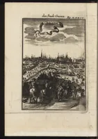 An illustration from Description de l'univers : contenant les differents systemes du monde, les cartes generales & particulieres de la geographie ancienne & moderne, les plans & les profils des principales villes & des autres lieux plus considerables de la Terre : avec les portraits des souverains qui y commandent, leurs blasons, titres & livrées : et les moeurs, religions, gouvernemens & divers habillemens de chaque nation (1685)