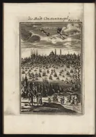 An illustration from Description de l'univers : contenant les differents systemes du monde, les cartes generales & particulieres de la geographie ancienne & moderne, les plans & les profils des principales villes & des autres lieux plus considerables de la Terre : avec les portraits des souverains qui y commandent, leurs blasons, titres & livrées : et les moeurs, religions, gouvernemens & divers habillemens de chaque nation (1685)