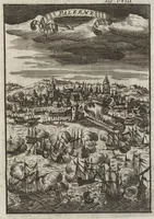 An illustration from Description de l'univers : contenant les differents systemes du monde, les cartes generales & particulieres de la geographie ancienne & moderne, les plans & les profils des principales villes & des autres lieux plus considerables de la Terre : avec les portraits des souverains qui y commandent, leurs blasons, titres & livrées : et les moeurs, religions, gouvernemens & divers habillemens de chaque nation (1685)