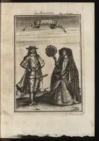 An illustration from Description de l'univers : contenant les differents systemes du monde, les cartes generales & particulieres de la geographie ancienne & moderne, les plans & les profils des principales villes & des autres lieux plus considerables de la Terre : avec les portraits des souverains qui y commandent, leurs blasons, titres & livrées : et les moeurs, religions, gouvernemens & divers habillemens de chaque nation (1685)