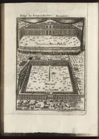An illustration from Description de l'univers : contenant les differents systemes du monde, les cartes generales & particulieres de la geographie ancienne & moderne, les plans & les profils des principales villes & des autres lieux plus considerables de la Terre : avec les portraits des souverains qui y commandent, leurs blasons, titres & livrées : et les moeurs, religions, gouvernemens & divers habillemens de chaque nation (1685)