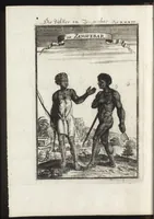An illustration from Description de l'univers : contenant les differents systemes du monde, les cartes generales & particulieres de la geographie ancienne & moderne, les plans & les profils des principales villes & des autres lieux plus considerables de la Terre : avec les portraits des souverains qui y commandent, leurs blasons, titres & livrées : et les moeurs, religions, gouvernemens & divers habillemens de chaque nation (1685)