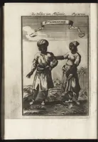 An illustration from Description de l'univers : contenant les differents systemes du monde, les cartes generales & particulieres de la geographie ancienne & moderne, les plans & les profils des principales villes & des autres lieux plus considerables de la Terre : avec les portraits des souverains qui y commandent, leurs blasons, titres & livrées : et les moeurs, religions, gouvernemens & divers habillemens de chaque nation (1685)