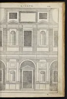 Picture 31 of 49 from Regole generali di architetvra sopra le cinqve maniere de gliedifici : cioe, thoscano, dorico, ionico, corinthio, et composito, con gliessempi dell'antiqvita, che per la magior parte concordano con la dottrina di Vitrvvio (1537), leaf 108